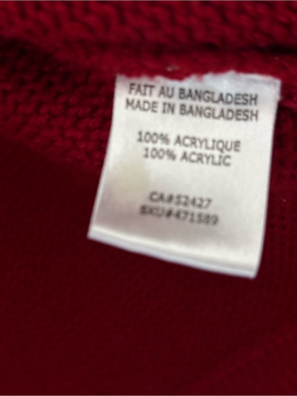 Red Ribbed Button-Front Cardigan - Picture 8 of 8